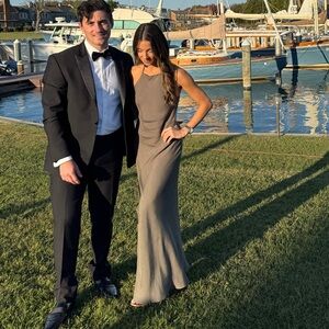 ADORE HALTER MAXI DRESS / Bec and bridge /  dark willow